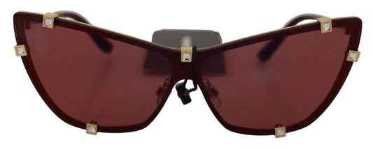 Elegant Cat Eye Bordeaux Sunglasses