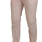 Pink Cotton Chino Men Formal Pants