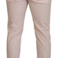 Pink Cotton Chino Men Formal Pants