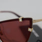 Elegant Cat Eye Bordeaux Sunglasses