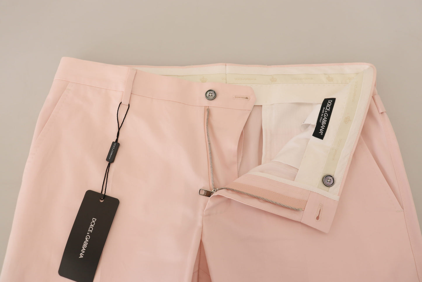 Pink Cotton Chino Men Formal Pants