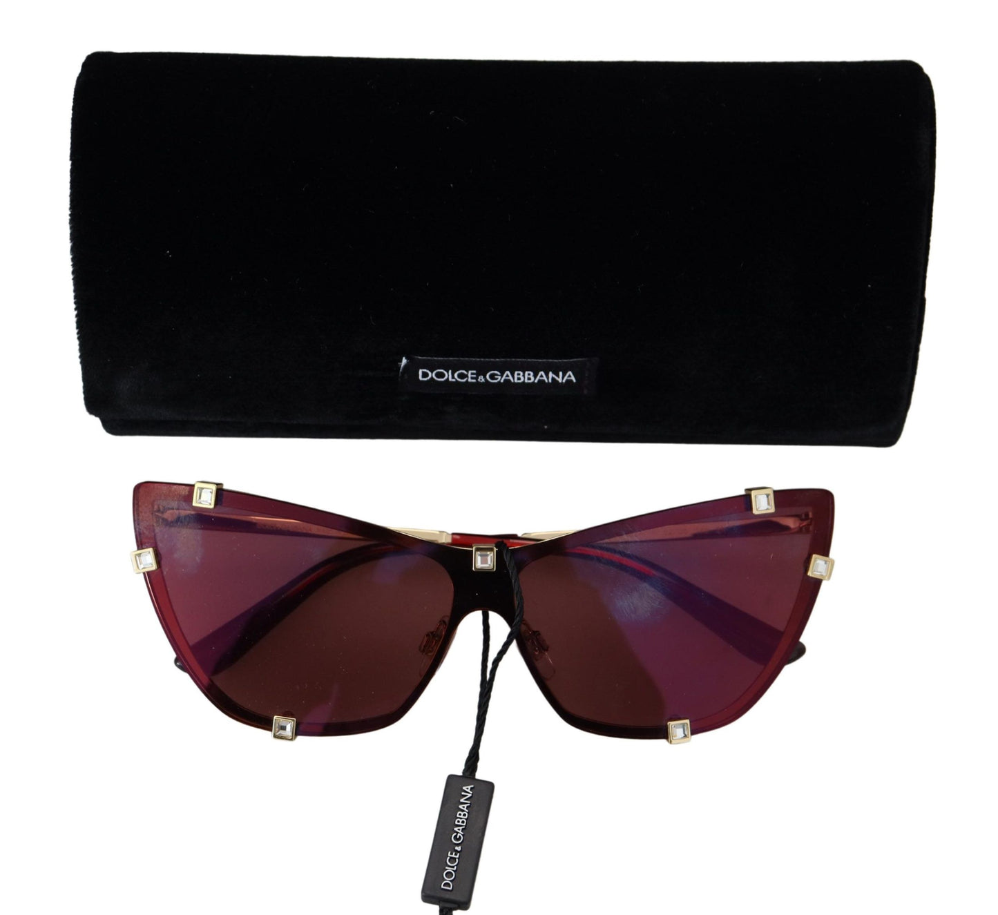 Elegant Cat Eye Bordeaux Sunglasses