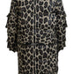 Opulent Leopard Print Parka Jacket