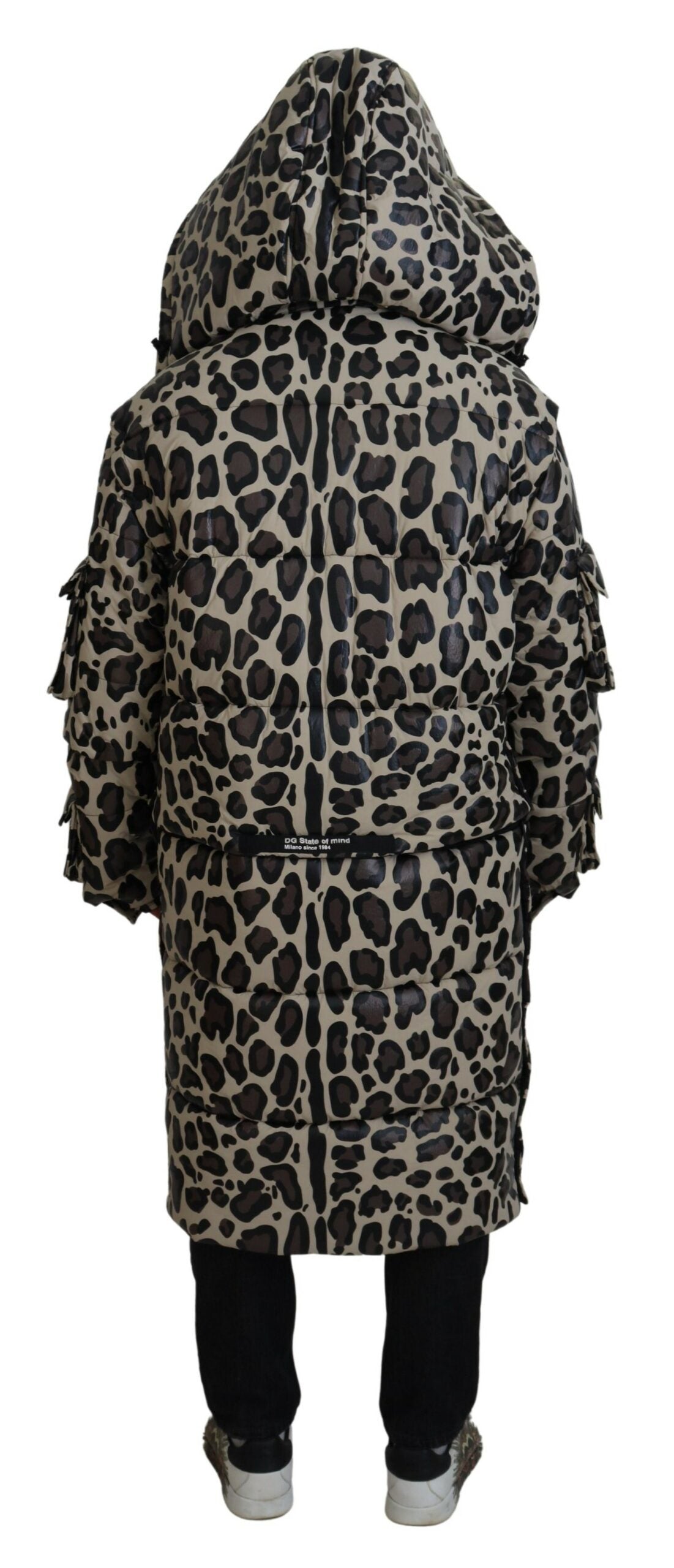 Opulent Leopard Print Parka Jacket