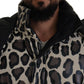Opulent Leopard Print Parka Jacket