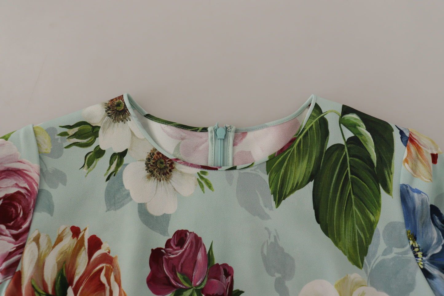 Floral Elegance Round Neck Blouse