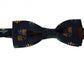 Exquisite Silk Bow Tie in Blue Flags Print