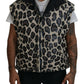 Opulent Leopard Print Parka Jacket