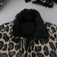 Opulent Leopard Print Parka Jacket