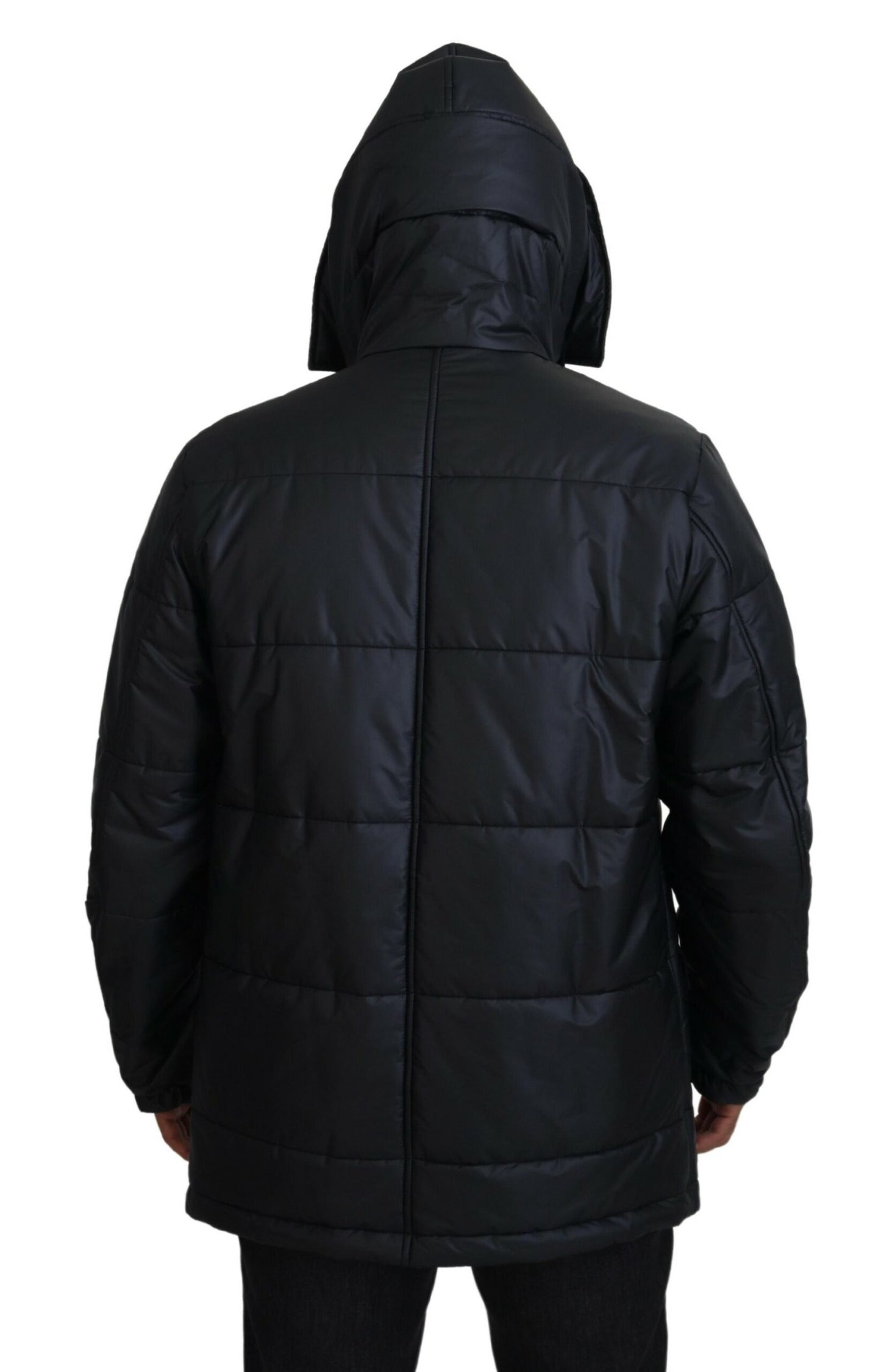 Chic Parka Hooded Black Jacket