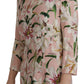 Chic Floral Print Round Neck Blouse