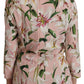 Chic Floral Print Round Neck Blouse