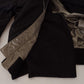 Sleek Black Hooded Bomber Jacket
