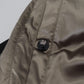 Sleek Black Hooded Bomber Jacket