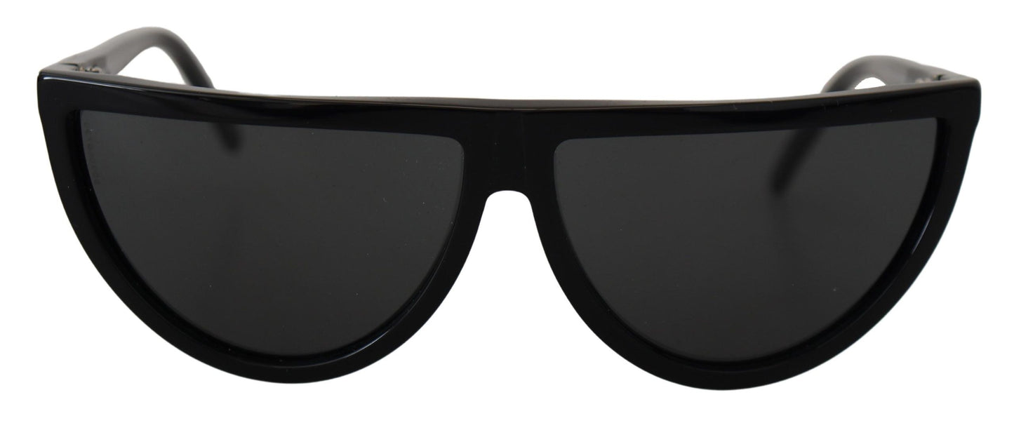 Chic Semi Circular Black Sunglasses