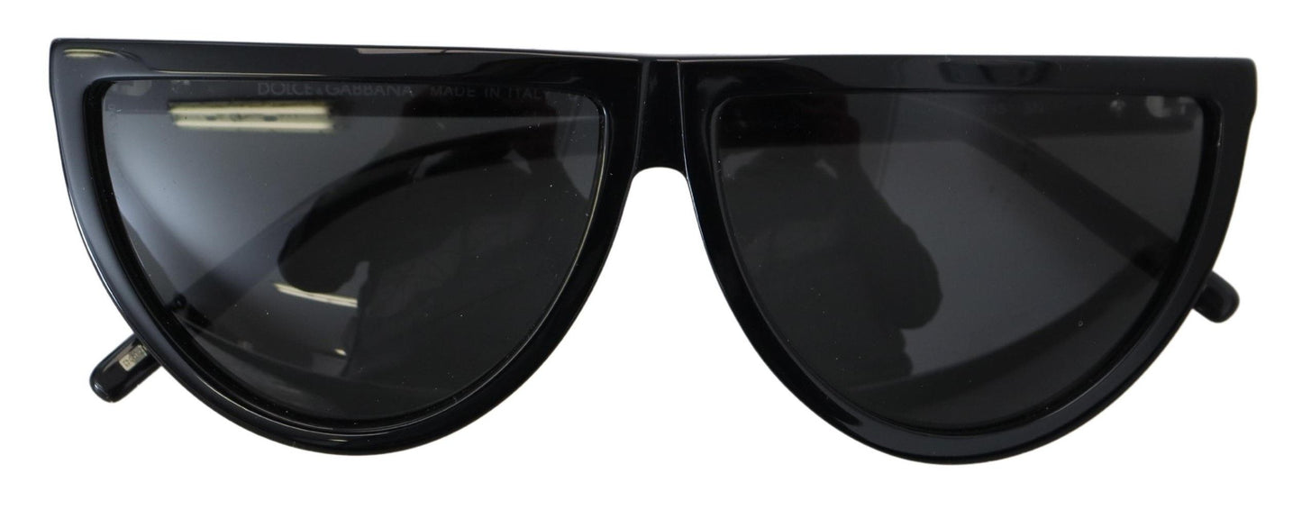 Chic Semi Circular Black Sunglasses