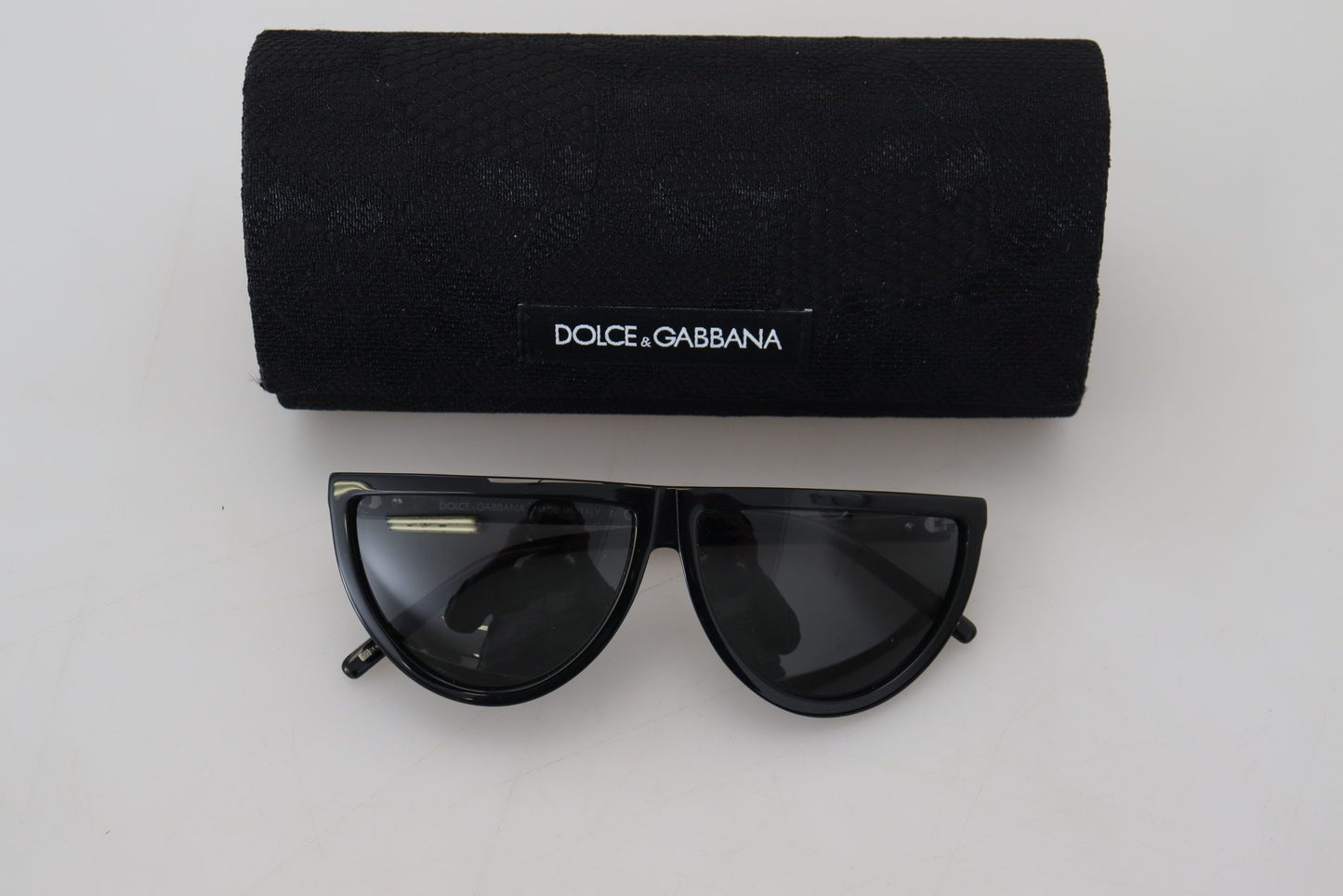 Chic Semi Circular Black Sunglasses