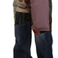 Multicolor Silk Patchwork Men Denim Jeans