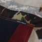 Multicolor Silk Patchwork Men Denim Jeans