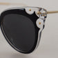 Chic Cat Eye Black Sunglasses