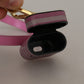 Chic Leather AirPods Case in Pink