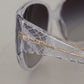 Chic Clear Lace-Embed Sunglasses