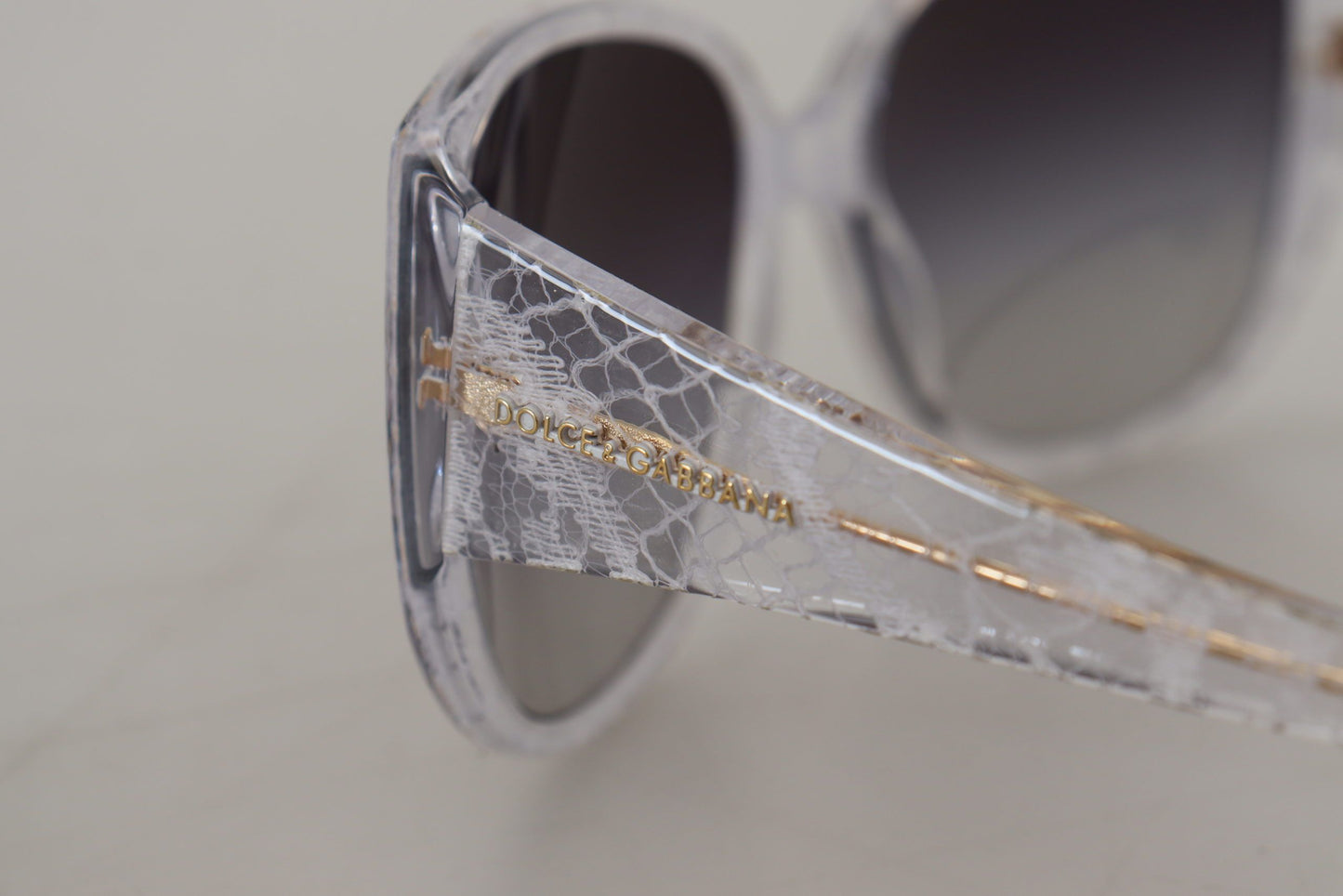 Chic Clear Lace-Embed Sunglasses