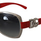 Elegance Redefined Silver Round Sunglasses