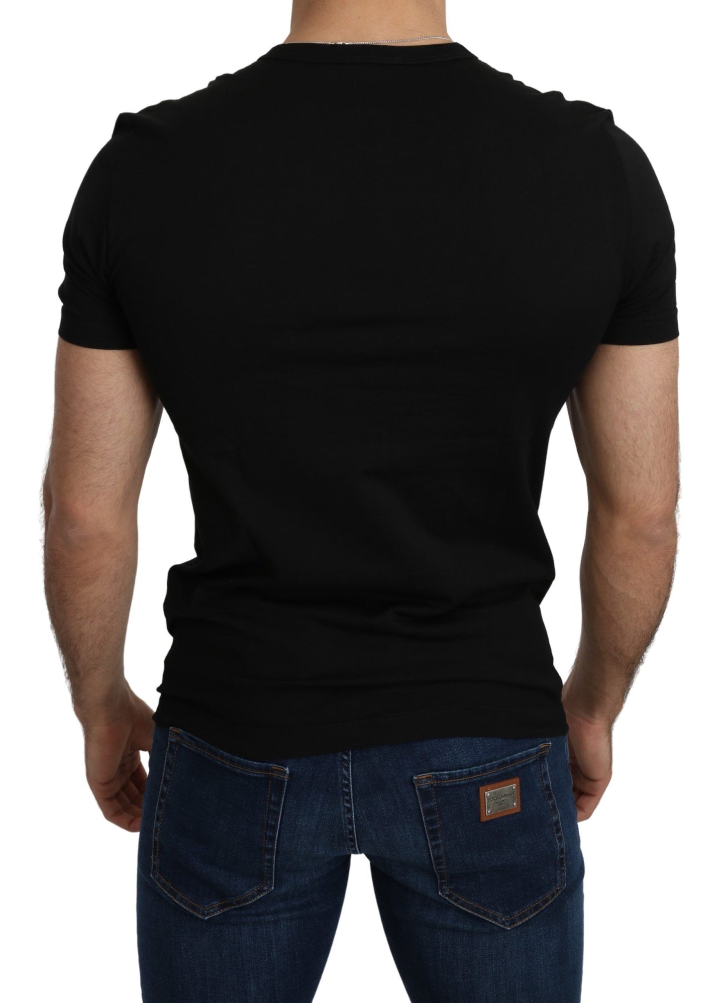 Elegant Short Sleeve Crew Neck Tee