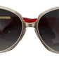 Elegance Redefined Silver Round Sunglasses