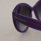 Chic Purple Cat-Eye Designer Sunglasses
