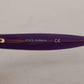Chic Purple Cat-Eye Designer Sunglasses