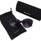 Chic Purple Cat-Eye Designer Sunglasses