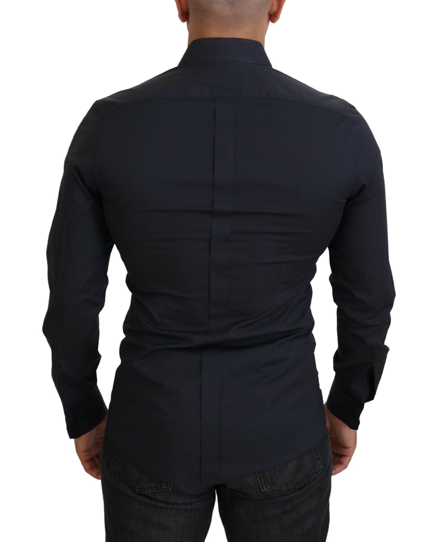 Elegant Black Formal Long Sleeve Shirt