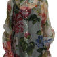 Elegant Silk Floral Blouse Long Sleeves