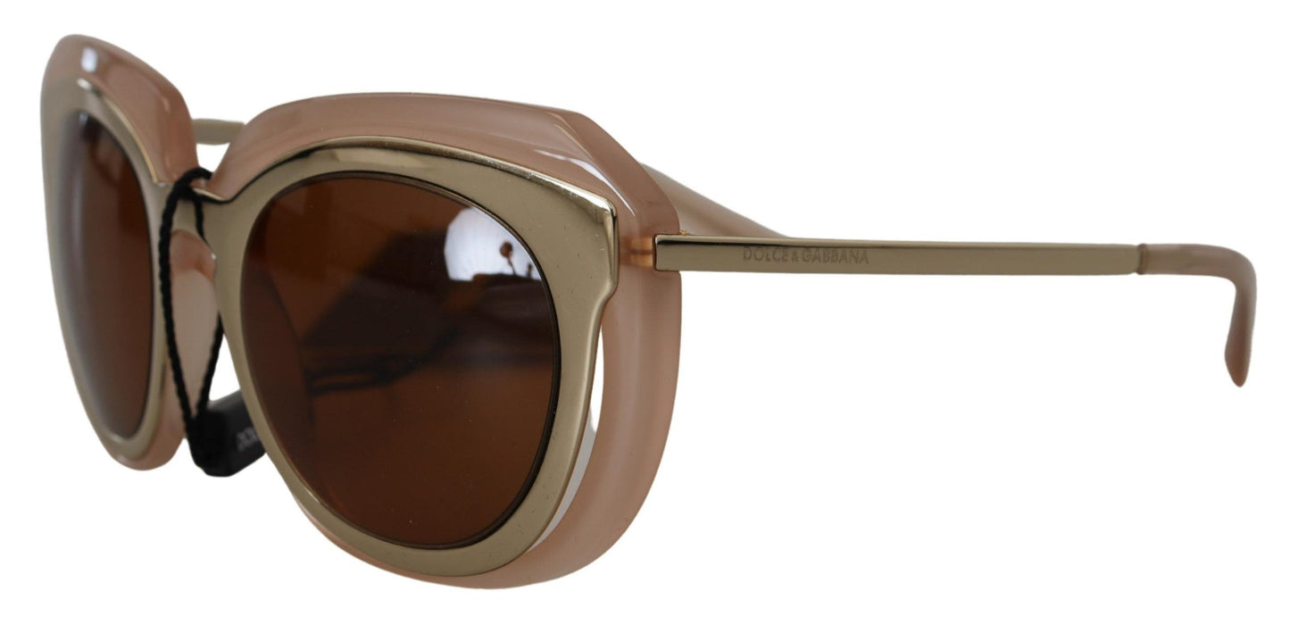 Elegant Gold-Toned Gradient Sunglasses