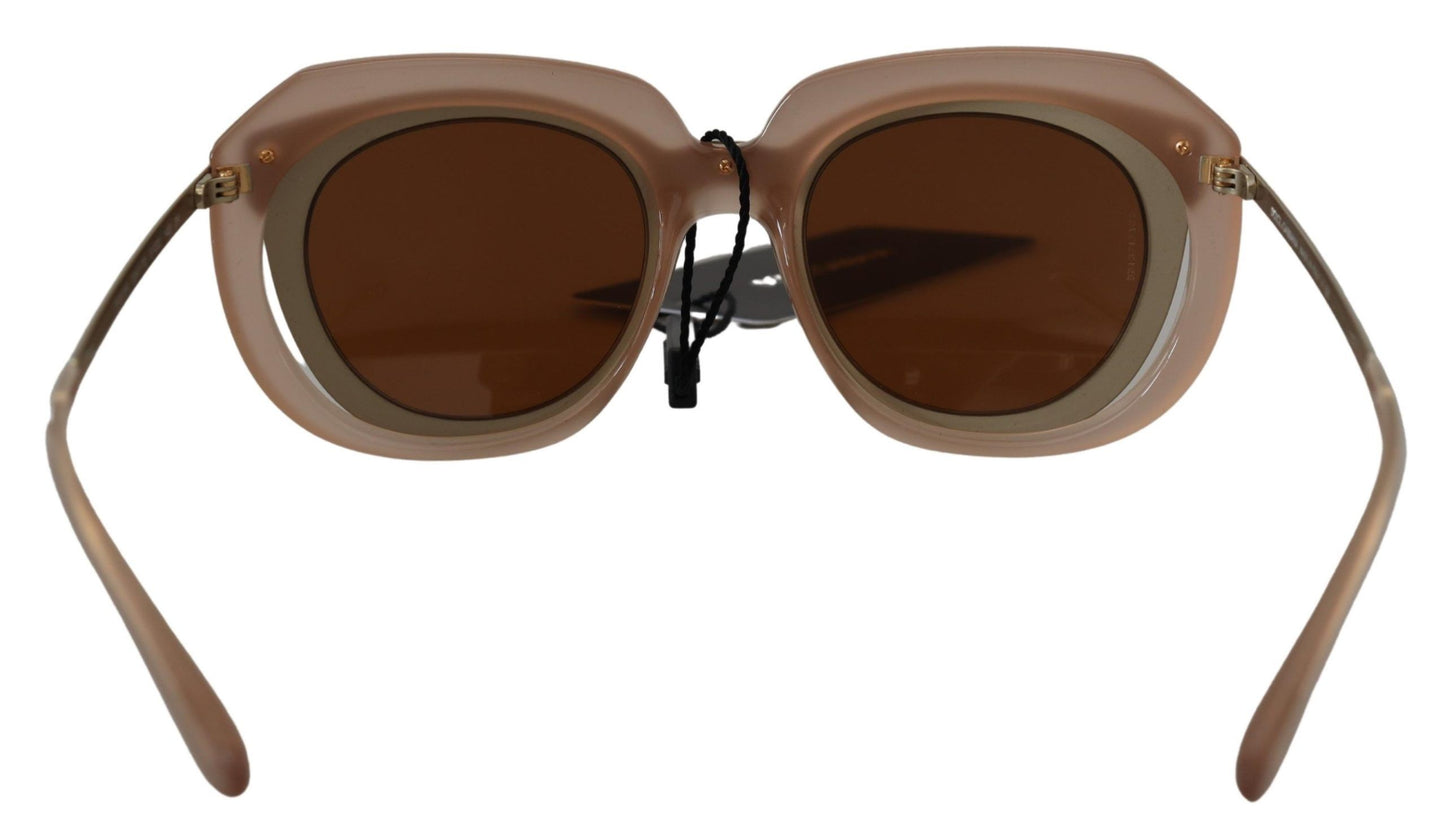 Elegant Gold-Toned Gradient Sunglasses