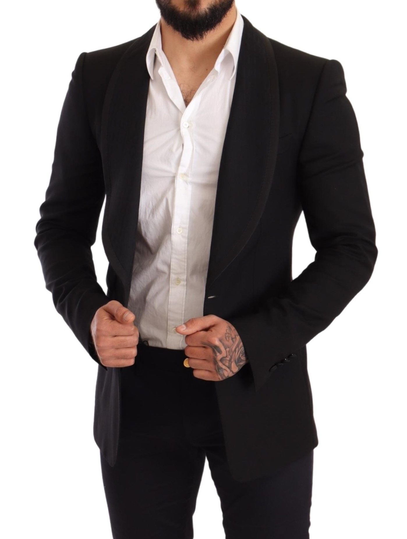 Elegant Black Slim Fit Formal Blazer