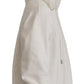 Chic White Hooded Pullover Sweater