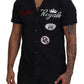 Elegant Casual Black Cotton Shirt