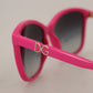 Elegant Pink Round Sunglasses for Women