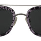 Chic Purple Lens Metal Frame Sunglasses