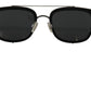 Chic Purple Lens Metal Frame Sunglasses