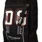 Elegant Designer Black Nylon Backpack