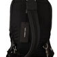 Elegant Designer Black Nylon Backpack