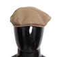 Elegant Beige Newsboy Cap - Men's Stylish Headwear
