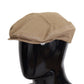 Elegant Beige Newsboy Cap - Men's Stylish Headwear