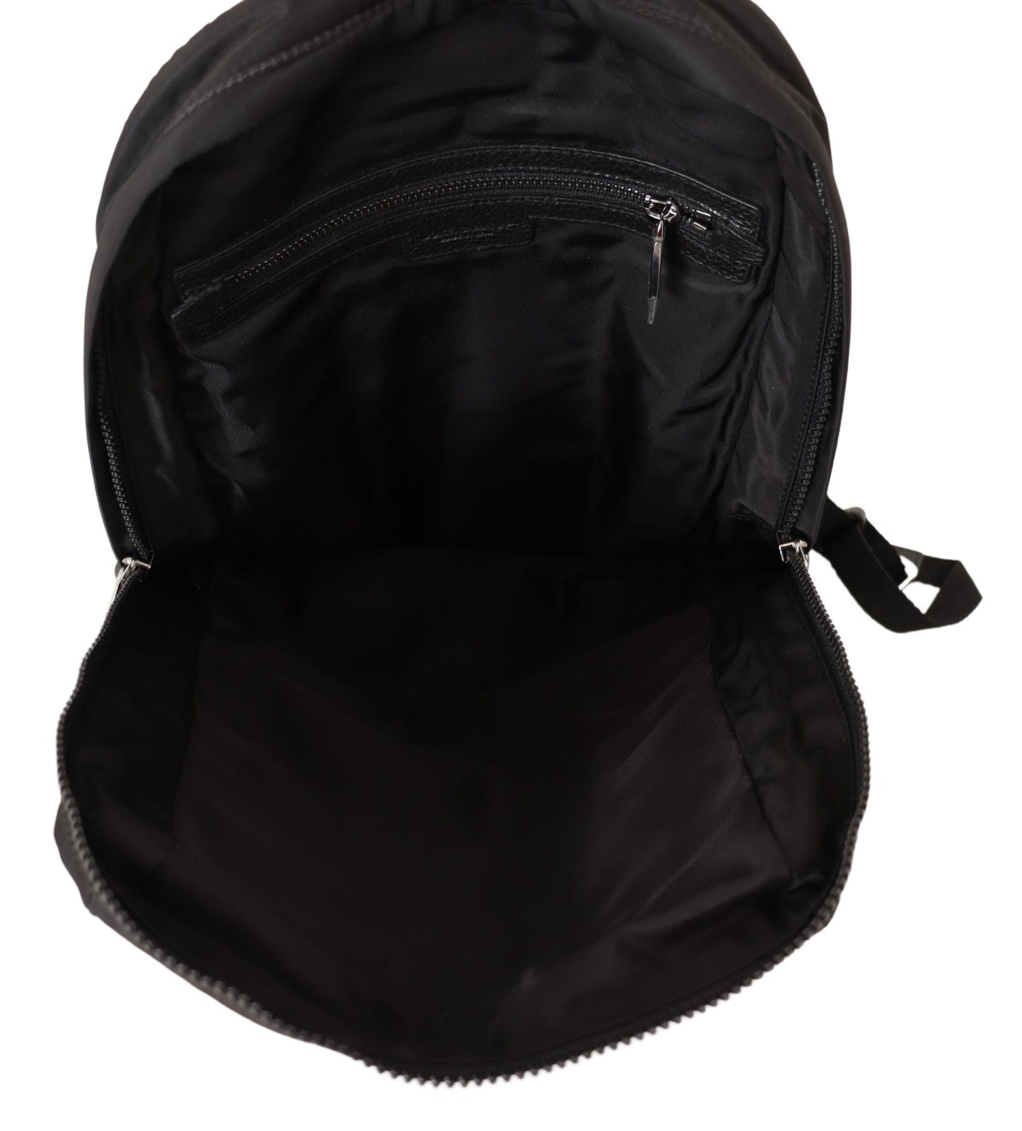 Elegant Designer Black Nylon Backpack