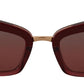 Elegant Bordeaux Cat Eye Sunglasses