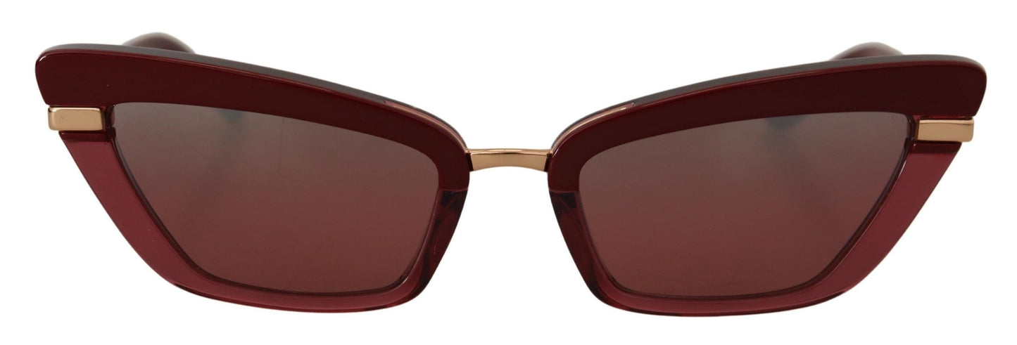 Elegant Bordeaux Cat Eye Sunglasses